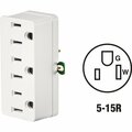 Leviton White 15A 3-Outlet Tap 004-00698-00W